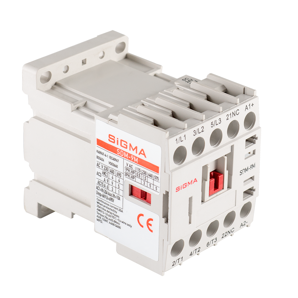 SDM-9M01 4 KW 9 A 24 V DC 1NC mini kontaktör