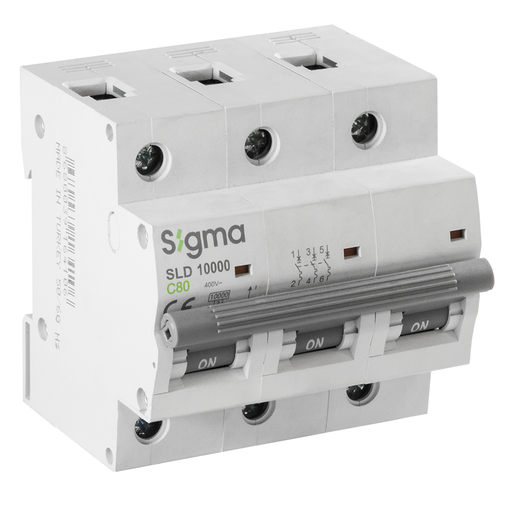 SLD10000 10kA 3P C80 OTOMATİK SİGORTA