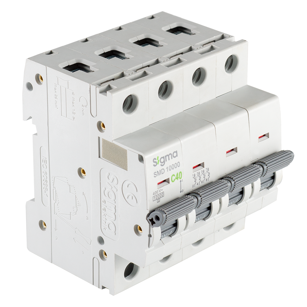 SMD10000 10kA 4P C40 OTOMATİK SİGORTA
