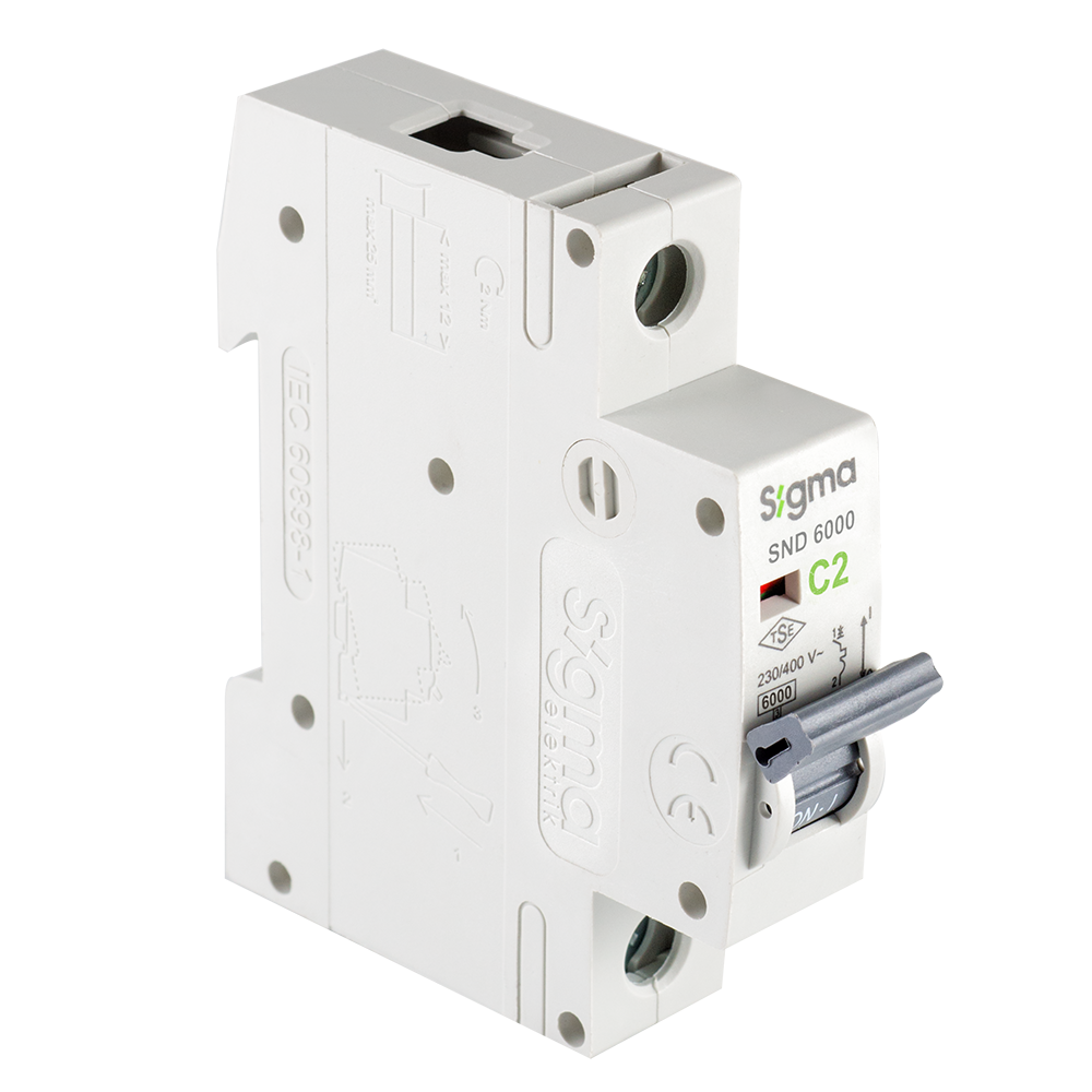 SND6000 6kA 1P C2 OTOMATİK SİGORTA