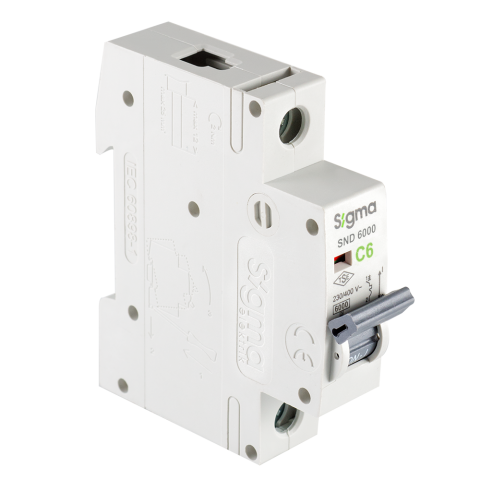 SND6000 6kA 1P C6 OTOMATİK SİGORTA