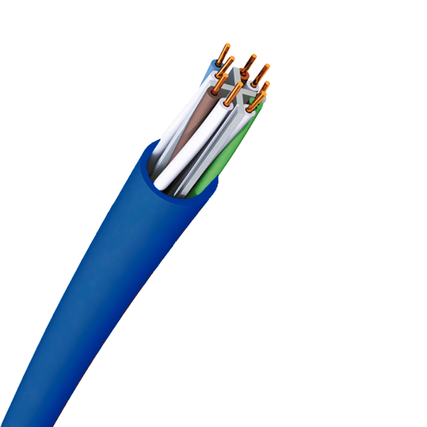 CAT6 UTP LSZH (HF)  500 lük MAVİ