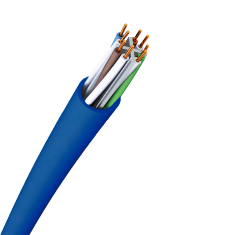 CAT6 UTP LSZH (HF)  500 lük MAVİ
