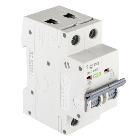 SND6000 6kA 2P C20 OTOMATİK SİGORTA