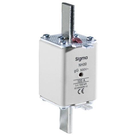 120 kA 50A NH00 ÇİFT GÖSTERGELİ BIÇAKLI SİGORTA