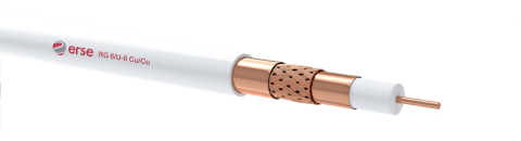 RG6/U-6 Beyaz  TV Cu/Cu  Kablo - 100 metre