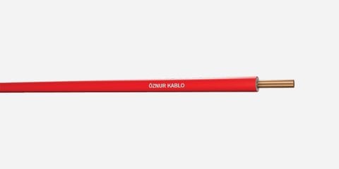H07Z1-U 1.5     HF NYA  Kırmızı Kablo - 100 metre