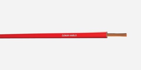 H07V-K 0,75  NYAF  Kırmızı Kablo - 100 metre