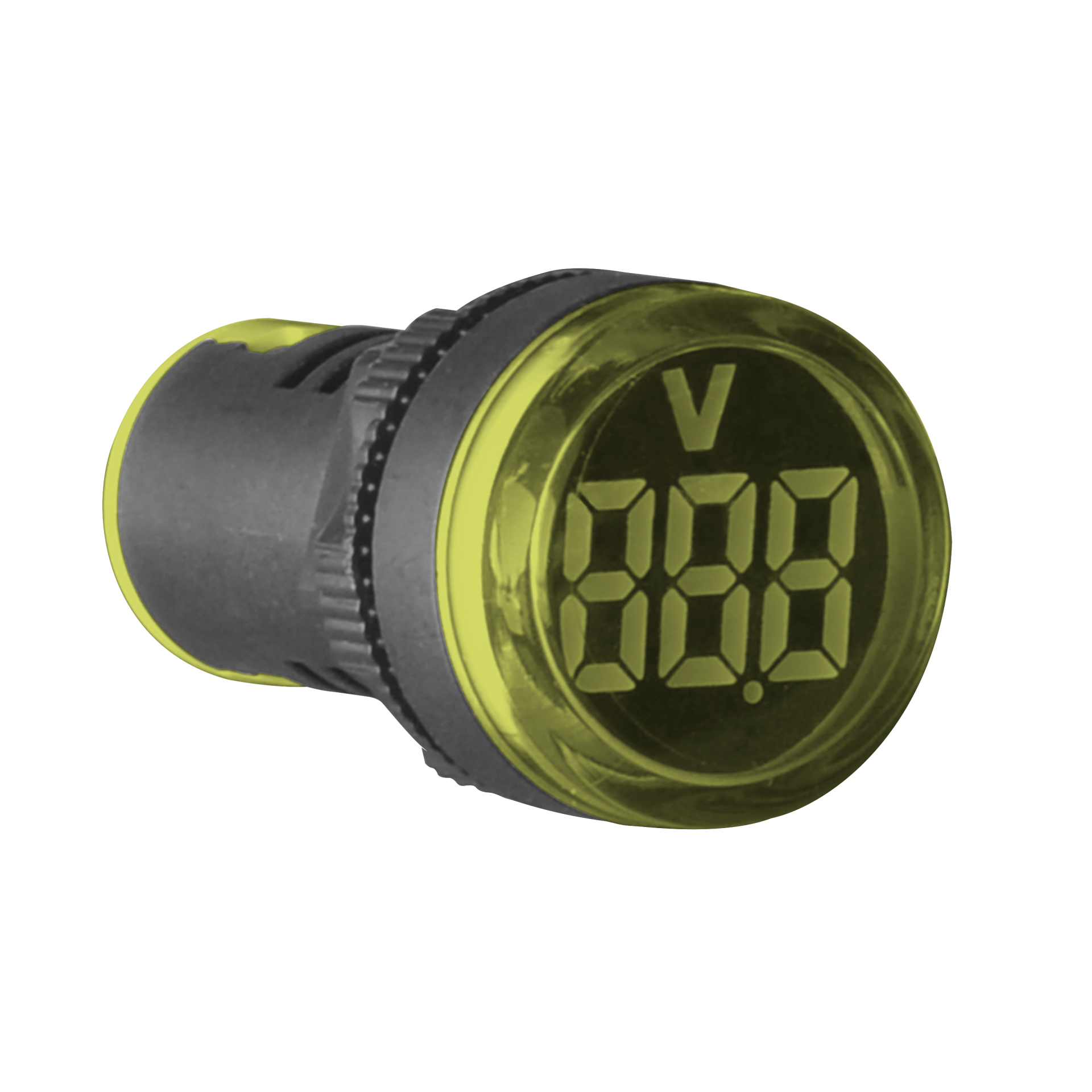 SARI LEDLİ SİNYAL LAMBASI VOLTMETRELİ 12-500V AC
