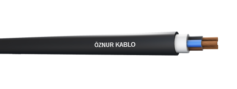 H05VV-F 3X2,5    TTR  Siyah Kablo - 100 metre