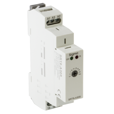 Tek Fonk. Zaman Rölesi 0,1-30 San. 230 V AC